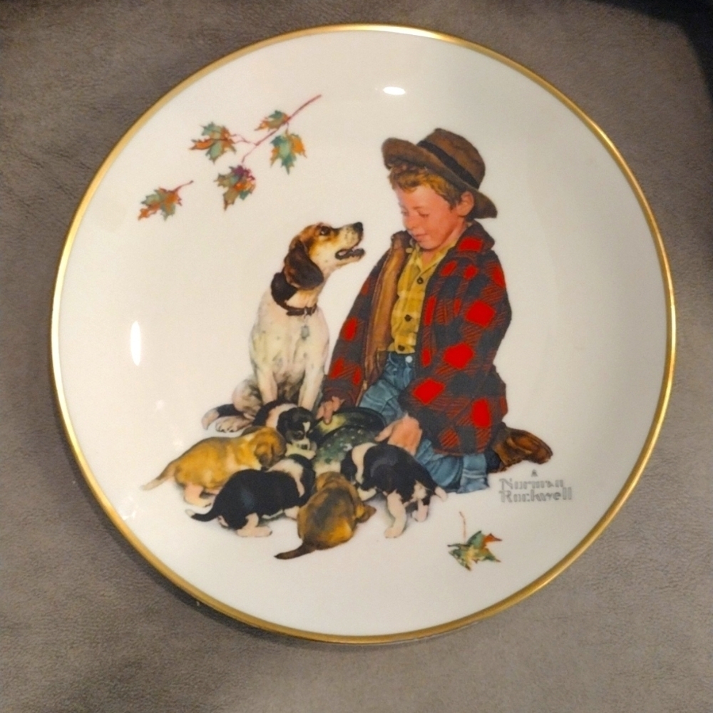 Norman Rockwell, Gorham Limited Edition 1971 Pride Of Parenthood Plate